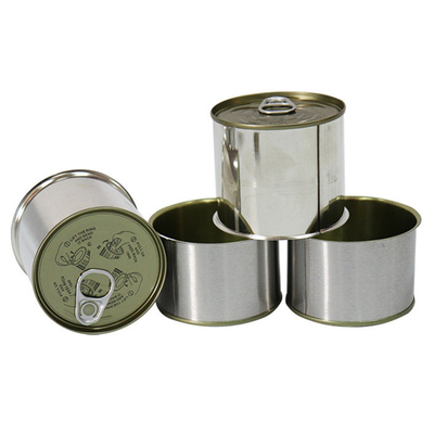 Customized Metal Cans Empty Round Food Tins Cans With Lids For Food Beverage