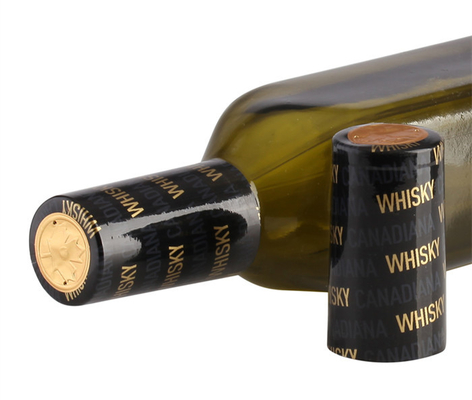 PVC Wine Bottle Shrink Caps Capsules Pilfer Proof 60mm Length For Decoration