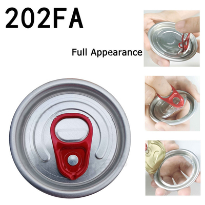 Custom Ring Pulling Open 113 Aluminum Can Lids For Beverage Bottles