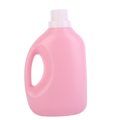 Pink Liquid Laundry Detergent Container HDPE Empty Tide Bottles 5L
