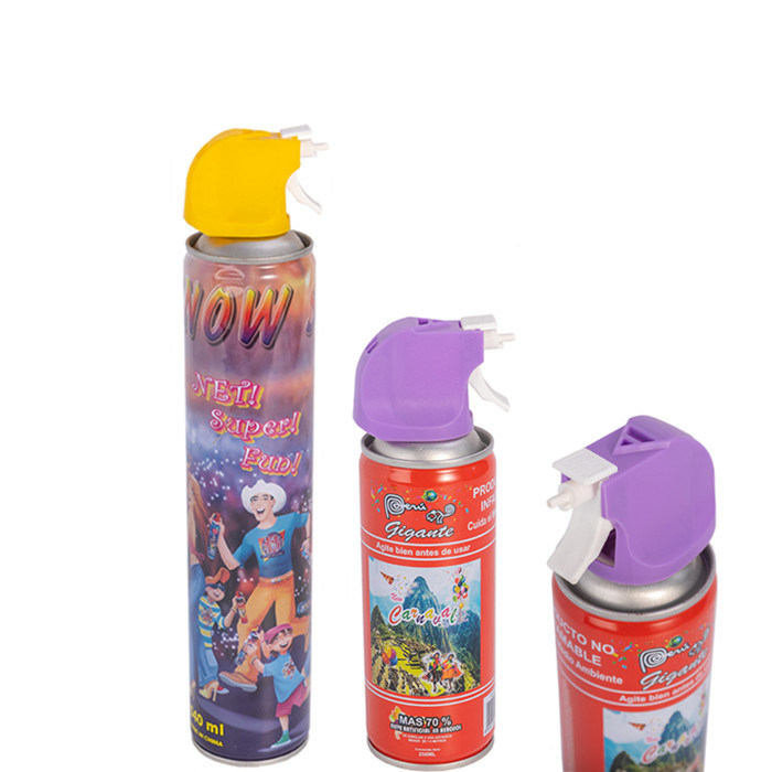 Decorative CMYK Customized Fake Snow Spray Can Dia 52mm Aluminum