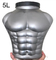 5L Muscle Shaped Pet Plastic Container Shatterproof Protein Powder Storage Container