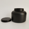 1250ml Round Fat Plastic Large Wide Mouth Canister Black Storage Jars For Pet Food