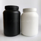 135mm Height HDPE Round Protein Powder Storage Jar Black Canister With Lid