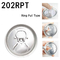 Silver Color 200 Easy Open End Aluminum Can Lids For For Soda Pop Cans