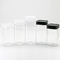 Transparent Round Plastic Canisters 520ml Pet Resin Square Food Storage Canister