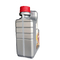 2L Grey HDPE Plastic Engine Oil Canister Large Capacity Engine Coolant Bottle
