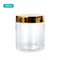 250ml Round Plastic Canisters Leakproof SGS PET Cosmetic Cream Jar With Gasket