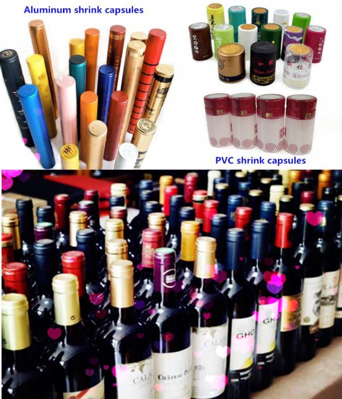 Customized PVC 62x30mm Wine Bottle Heat Shrink Capsules For Liquor Bottles