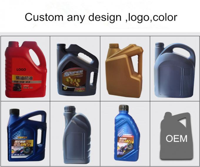 Customized 4 Liters Recyclable Car Engine Oil Empty Bottle Plant